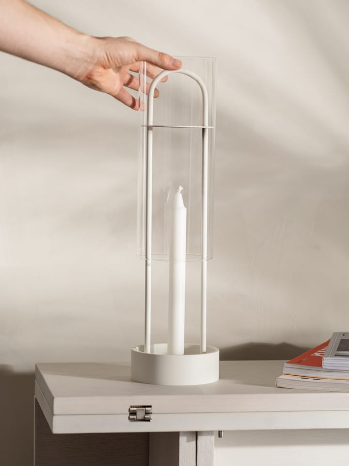 Photophore hurricane Lotus, blanc Design House Stockholm