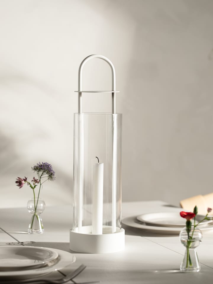 Photophore hurricane Lotus, blanc Design House Stockholm