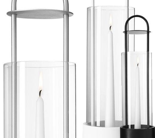 Photophore hurricane Lotus, blanc Design House Stockholm