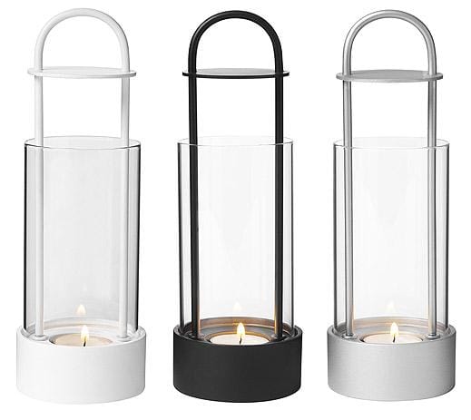 Photophore hurricane Lotus, blanc Design House Stockholm