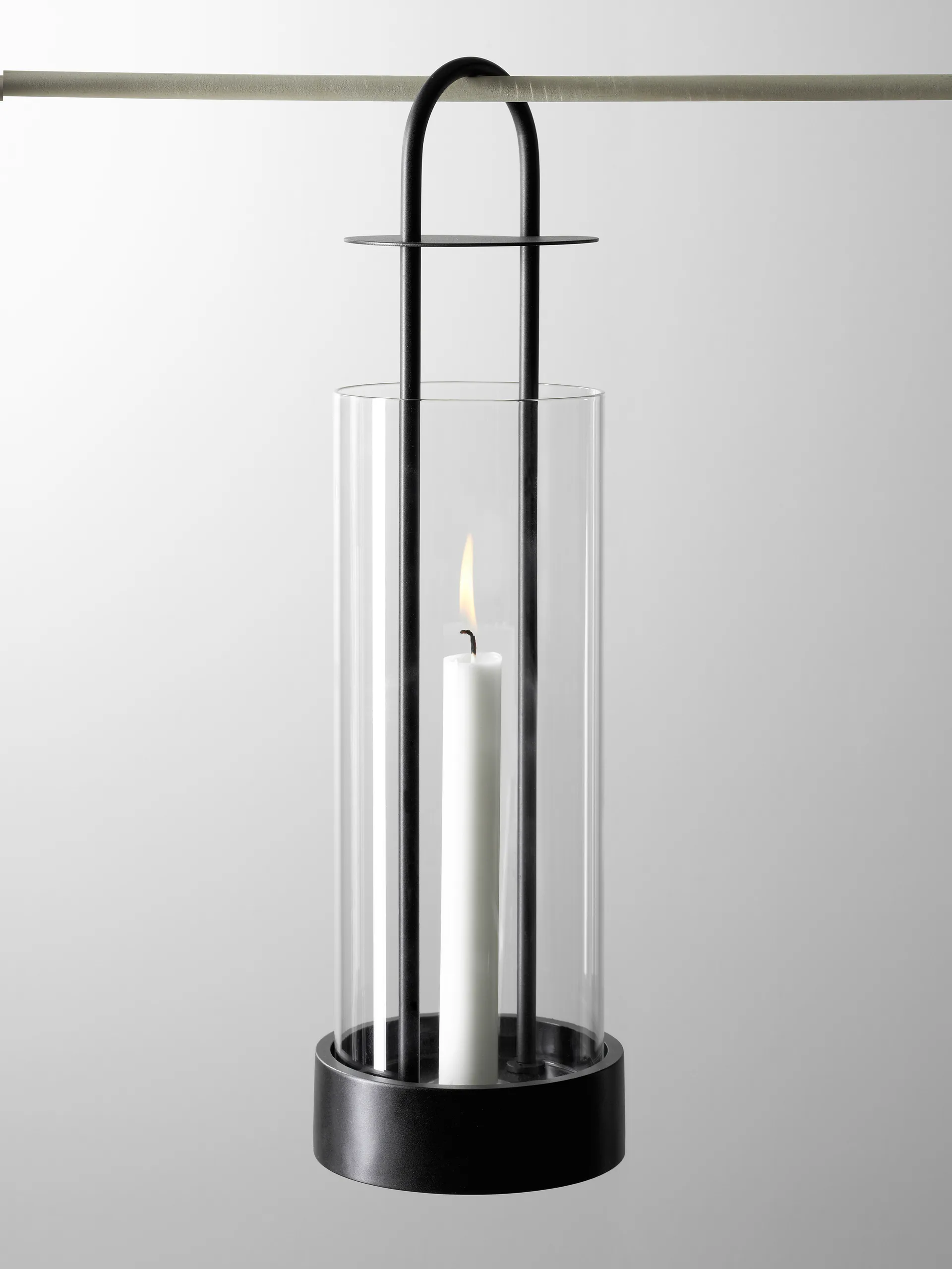 Photophore hurricane Lotus, noir Design House Stockholm