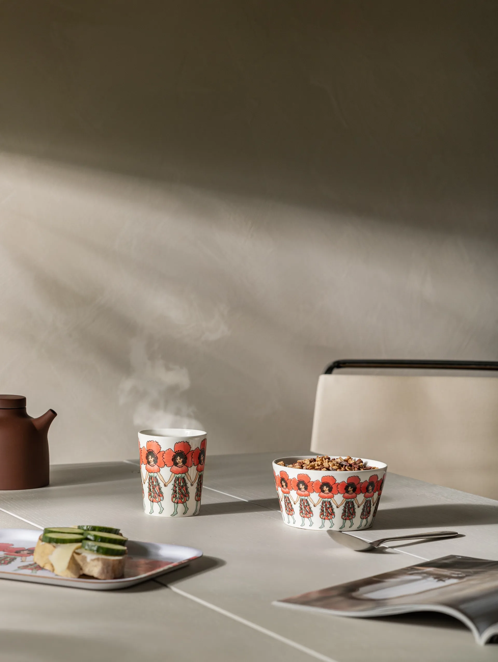 Plateau Poppy, coquelicot Design House Stockholm