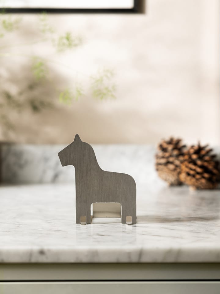 Porte-bougie pop-up cheval de Dalécarlie, Acier inoxydable Design House Stockholm