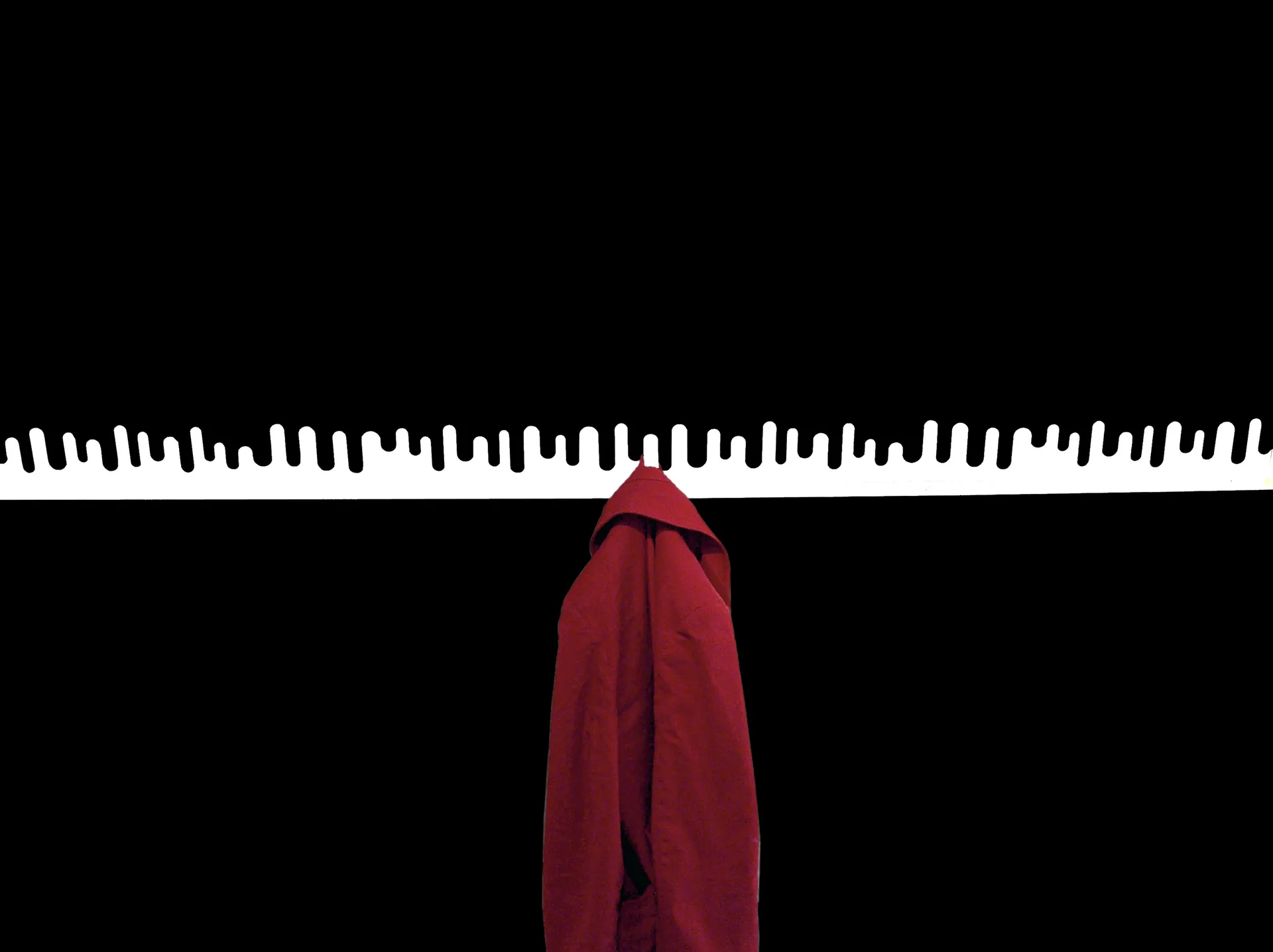 Porte-manteau mural Wave, blanc Design House Stockholm