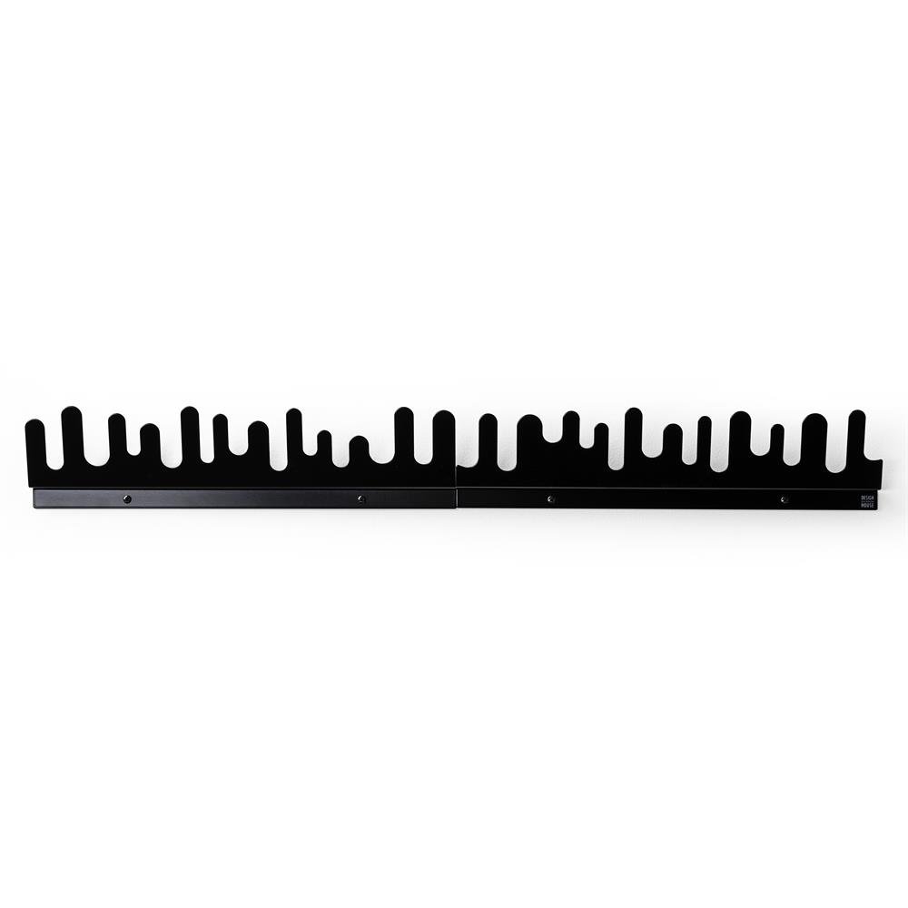 design house stockholm porte-manteau mural wave noir