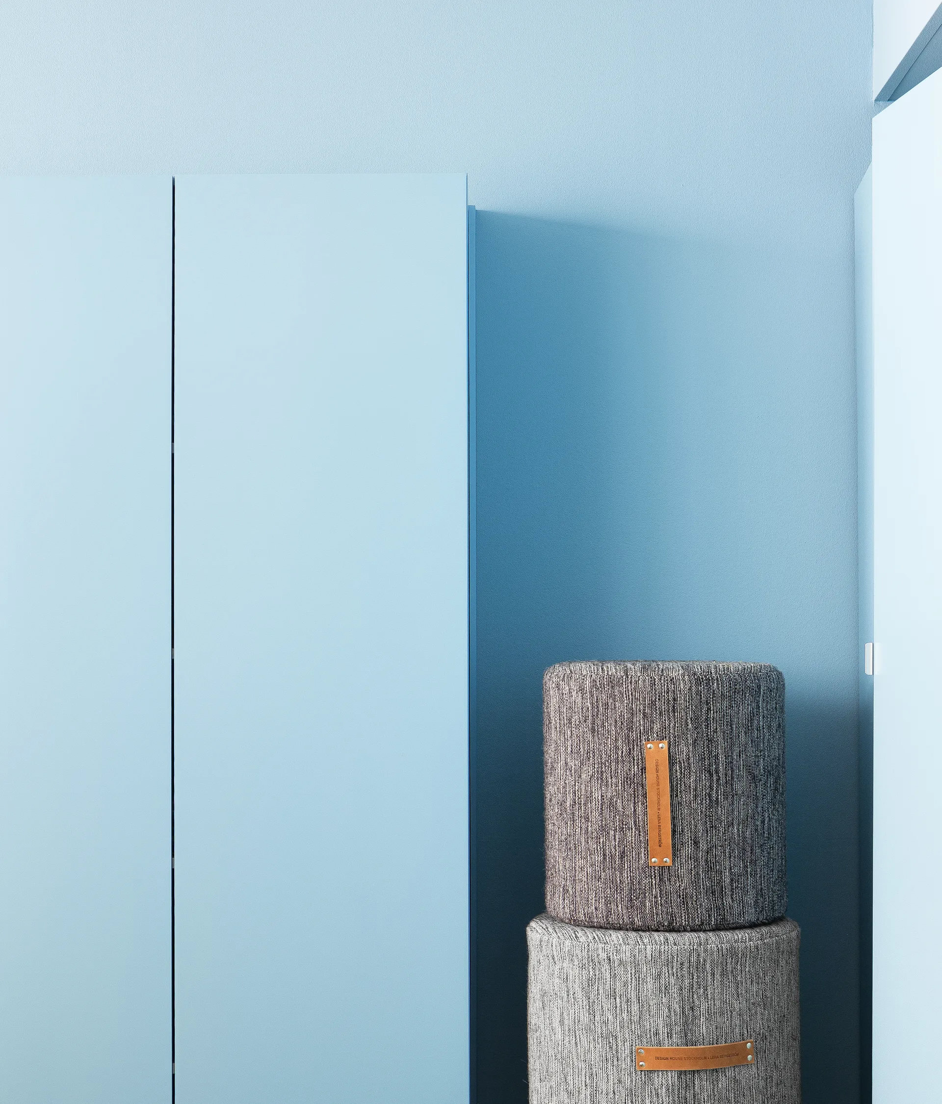 Pouf Björk haut, gris foncé Design House Stockholm