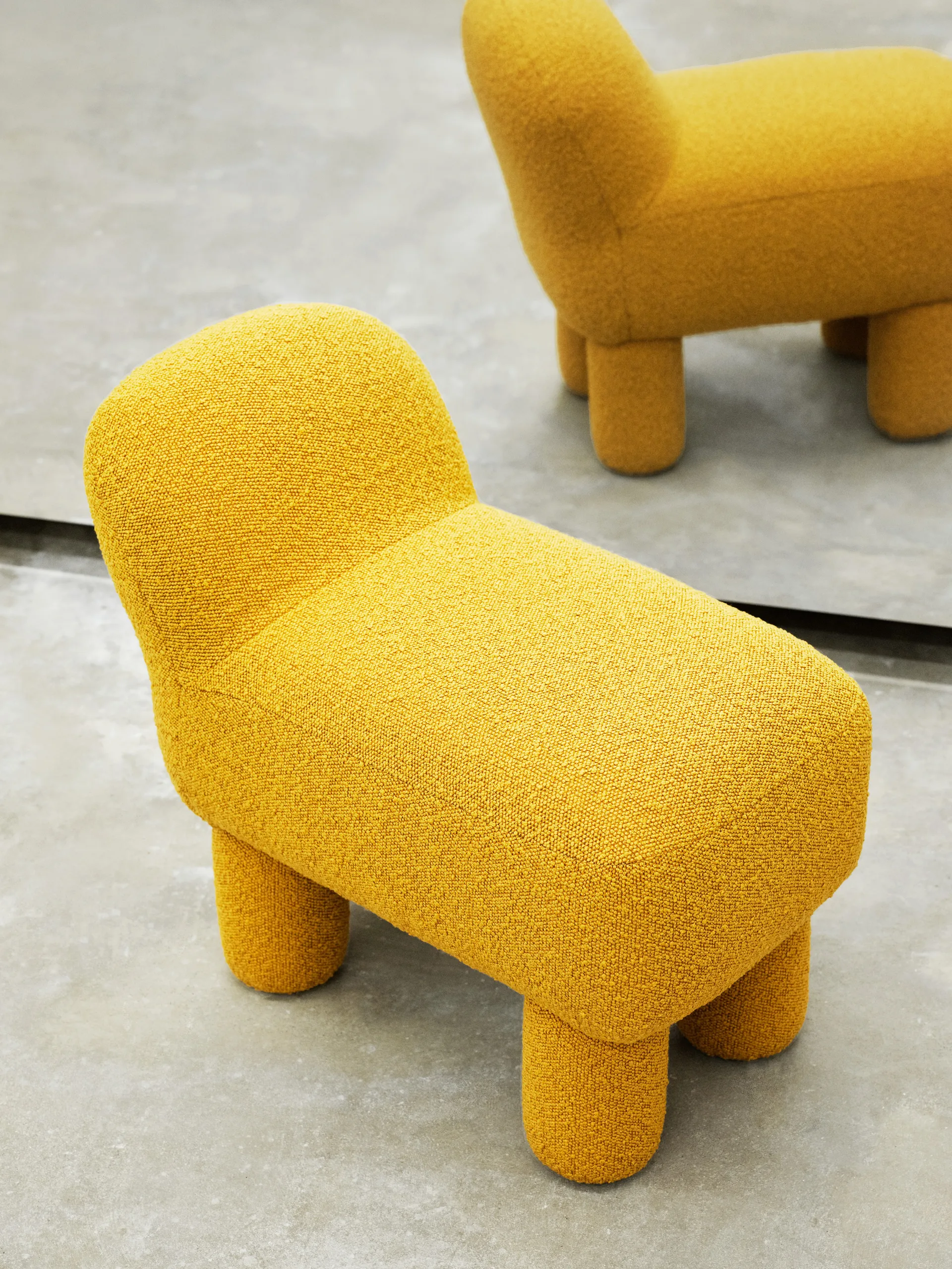 Pouf Lulu 36x65 cm, Yellow Design House Stockholm