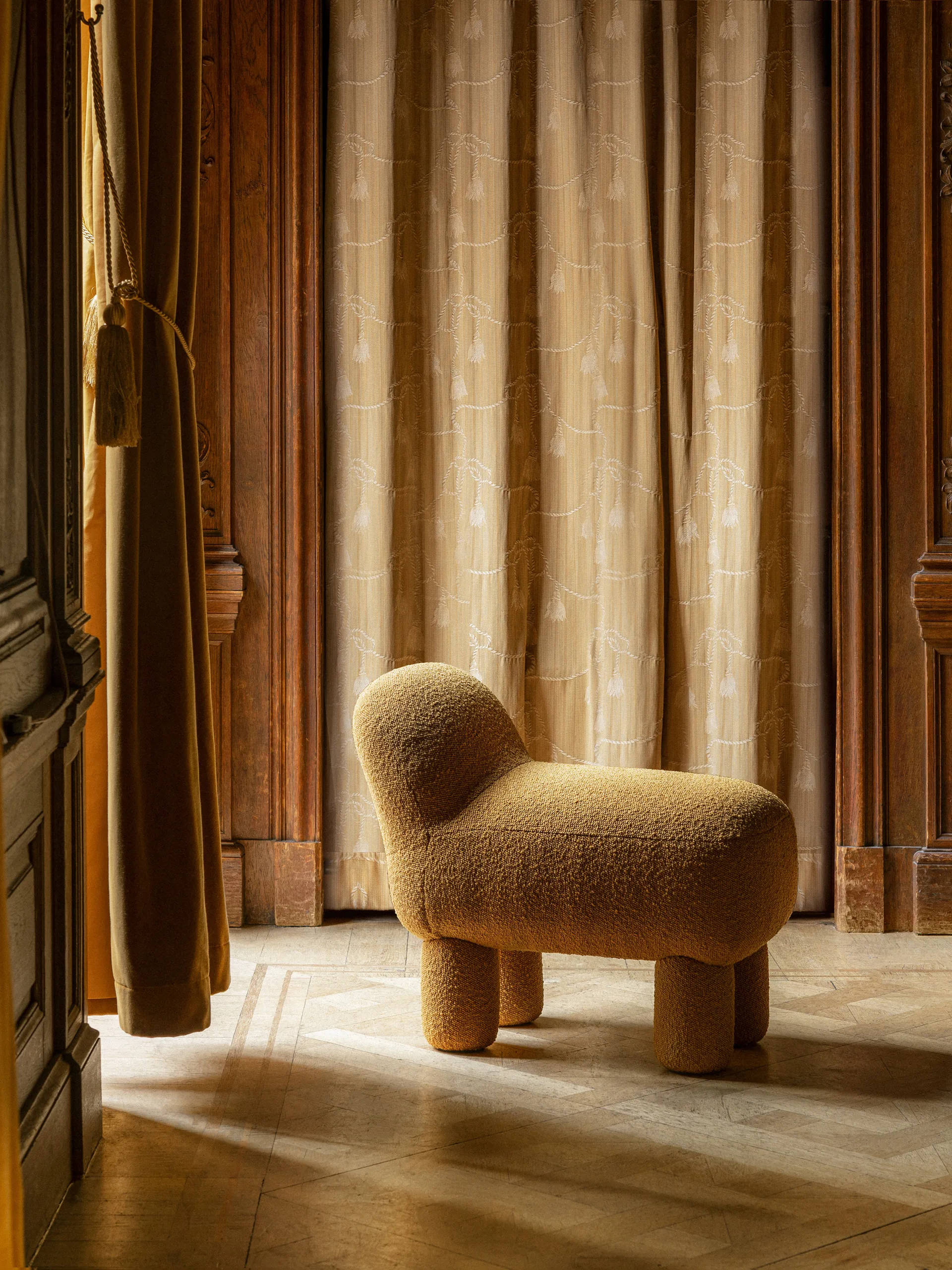 Pouf Lulu 36x65 cm, Yellow Design House Stockholm