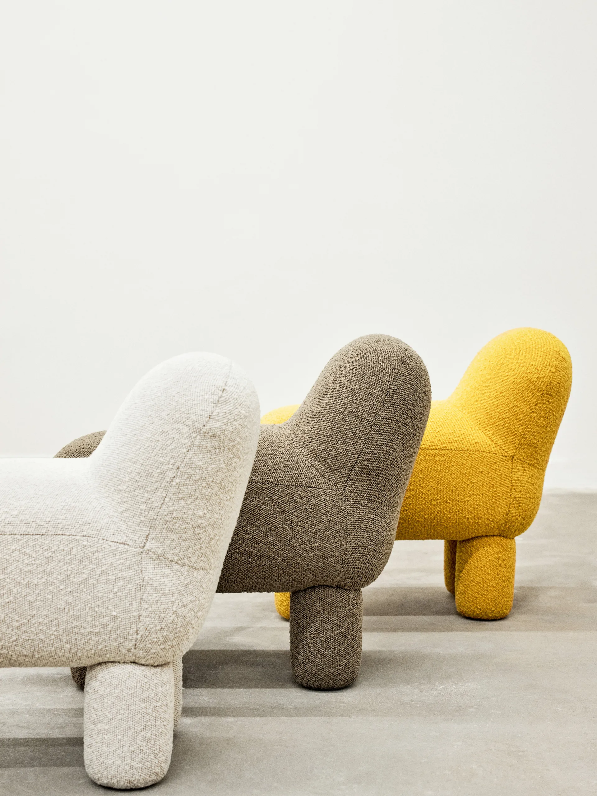 Pouf Lulu 36x65 cm, Yellow Design House Stockholm