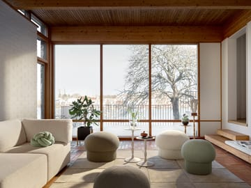 Pouf Uno Ø50 cm - Green - Design House Stockholm