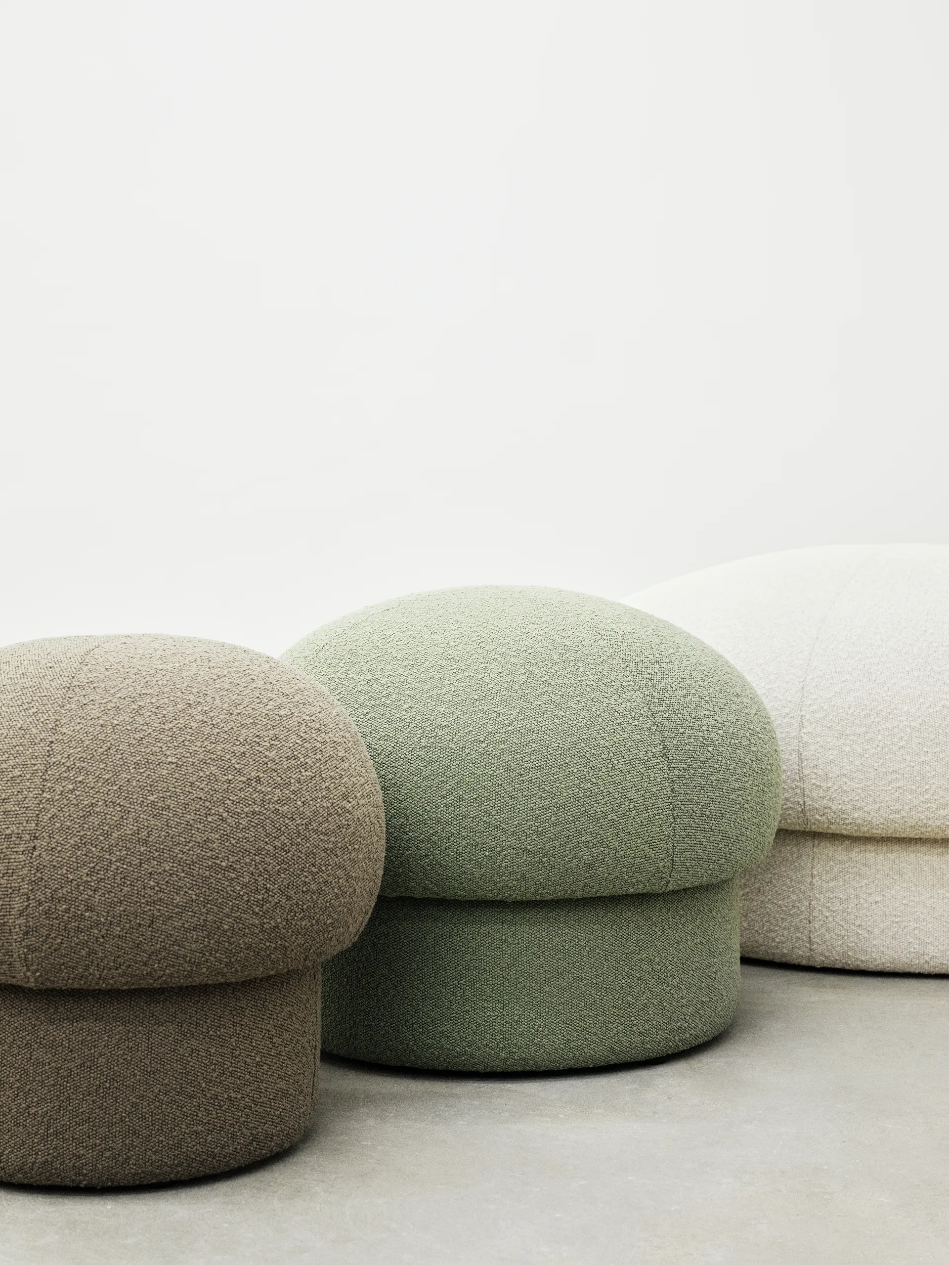 Pouf Uno Ø65 cm, Cream Design House Stockholm