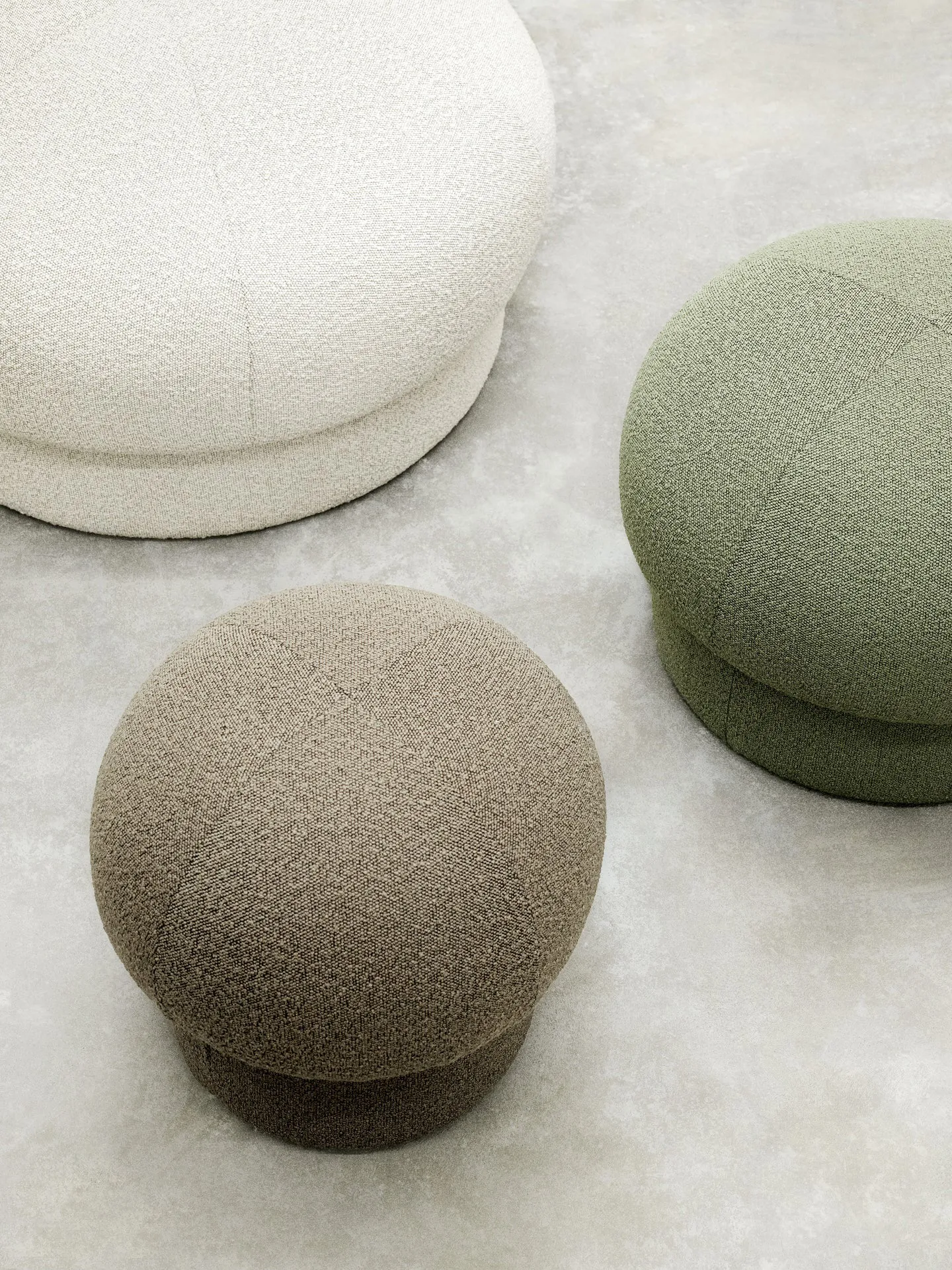 Pouf Uno Ø94 cm, Cream Design House Stockholm
