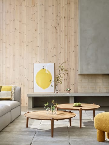 Table basse Aria Ø90 cm - Chêne 42,5 cm - Design House Stockholm