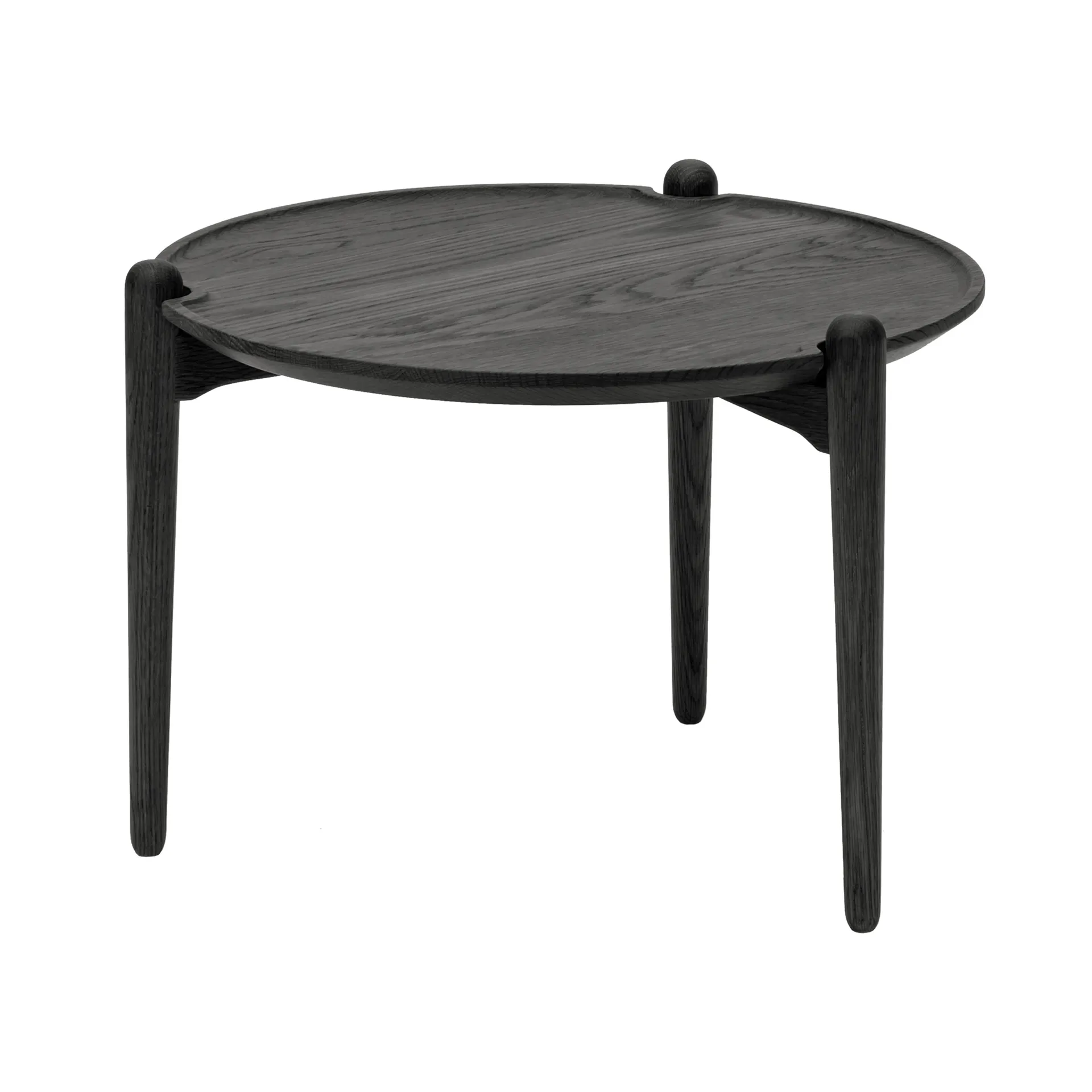 Table basse Aria, Chêne noir, Ø60x37 cm Design House Stockholm