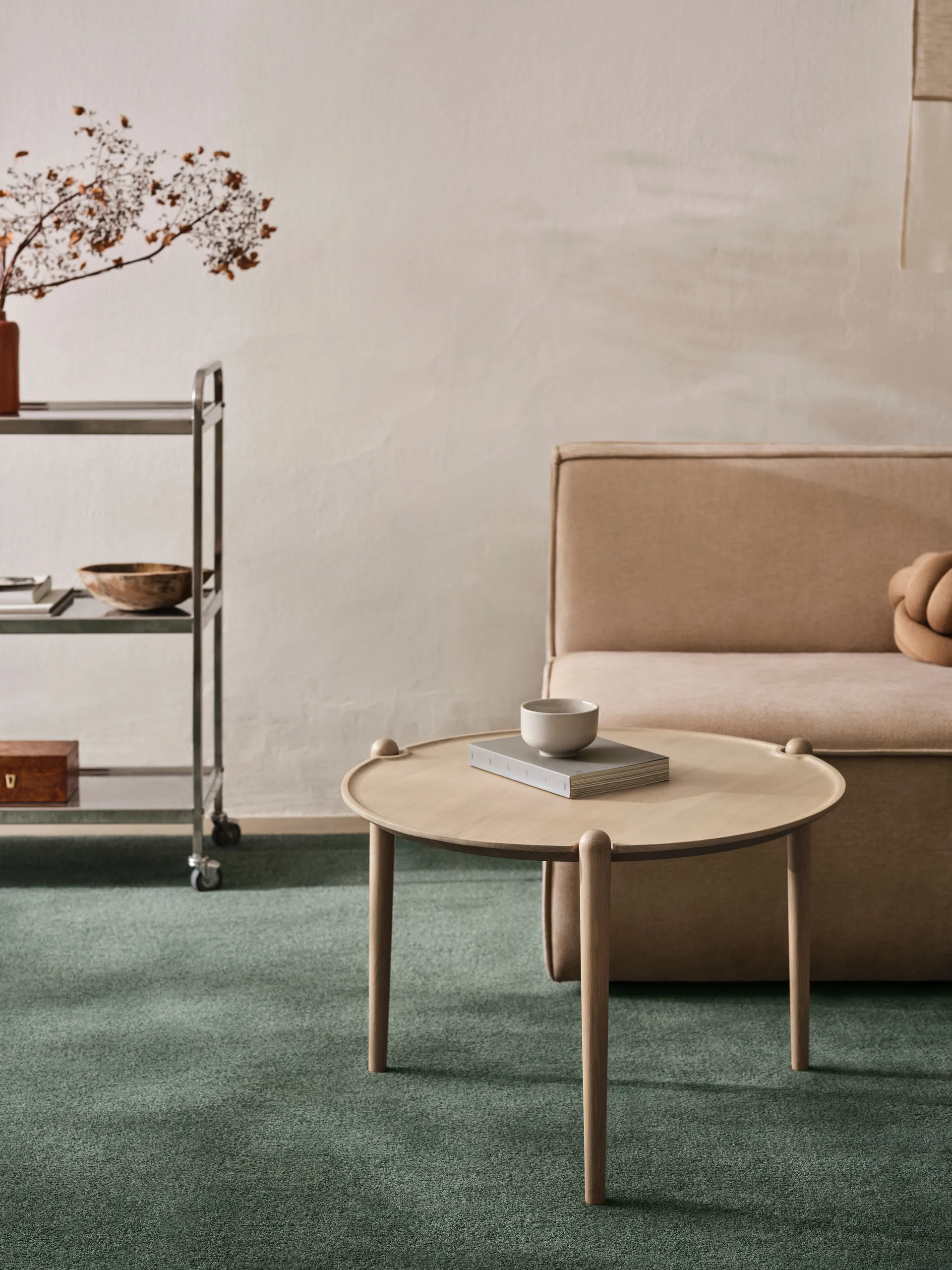 Table basse Aria haute 46 cm, Light oak Design House Stockholm