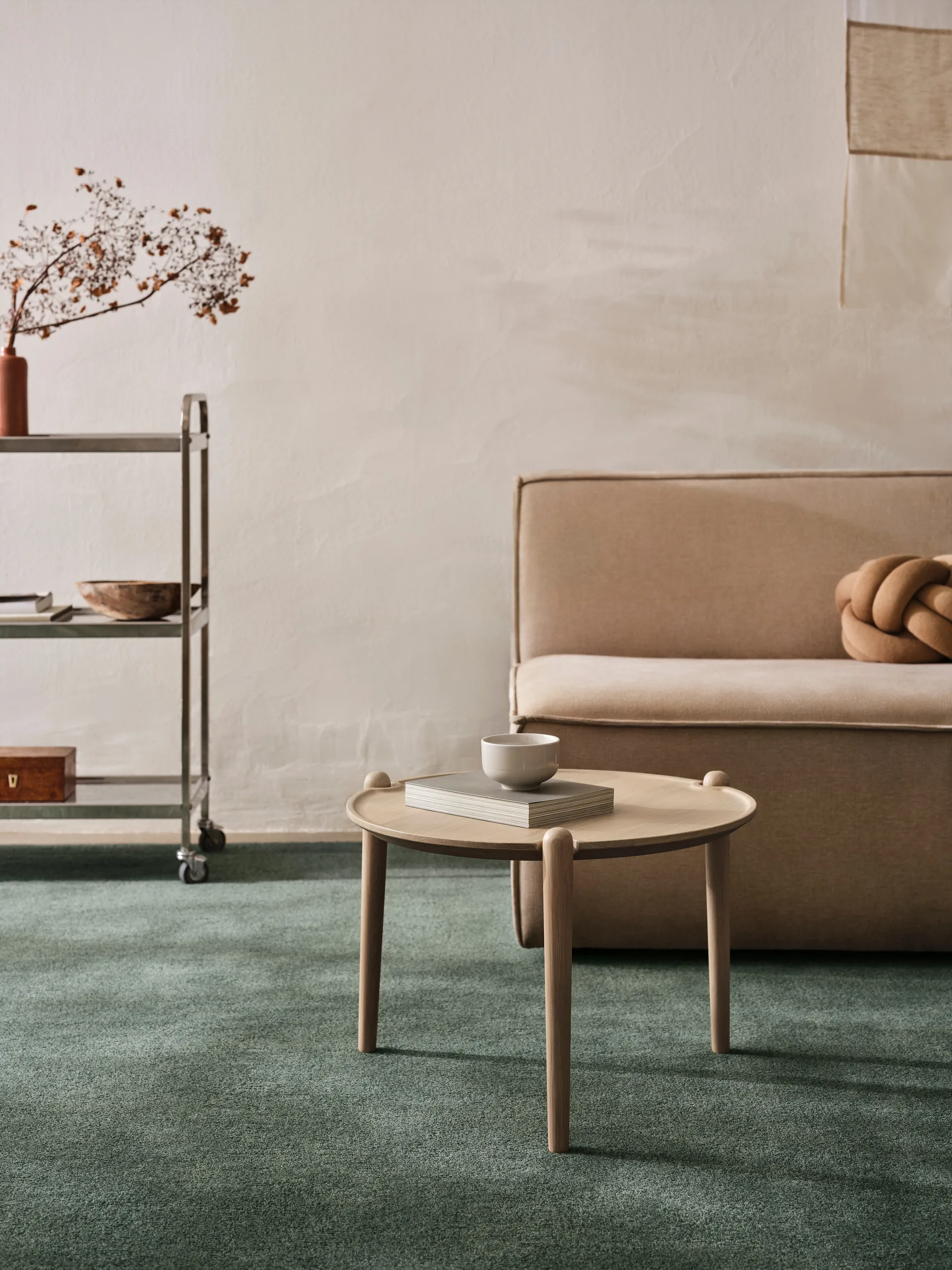 Table basse Aria, Light oak, Ø60x37 cm Design House Stockholm