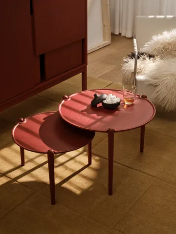 Table basse Aria - Red, Ø60x46 cm - Design House Stockholm