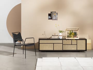 Table d'appoint Air, bas - noir, rotin - Design House Stockholm
