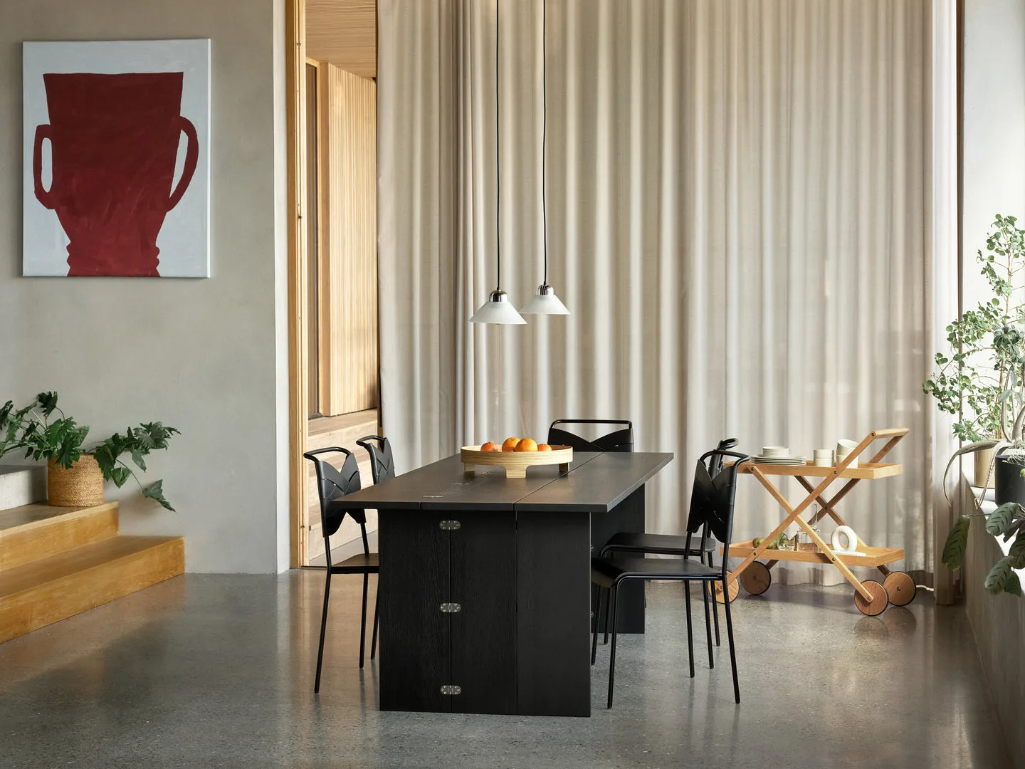 Table Flip, Noir 230 cm Design House Stockholm