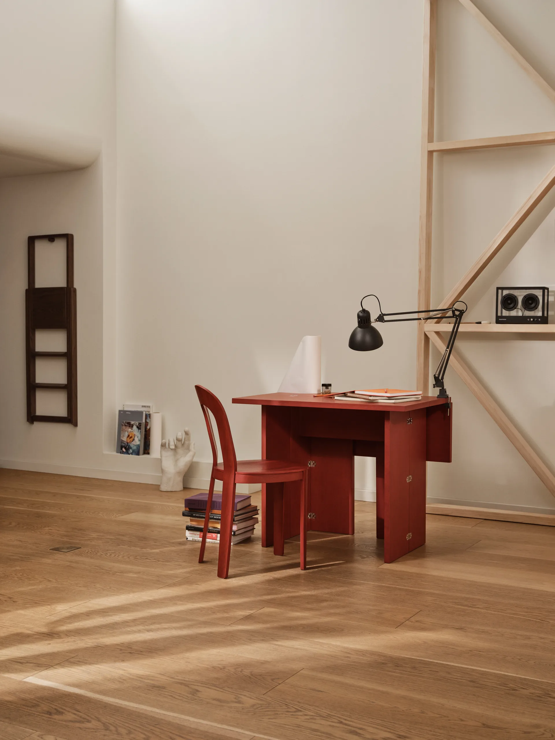 Table Flip, Red, 90 cm Design House Stockholm