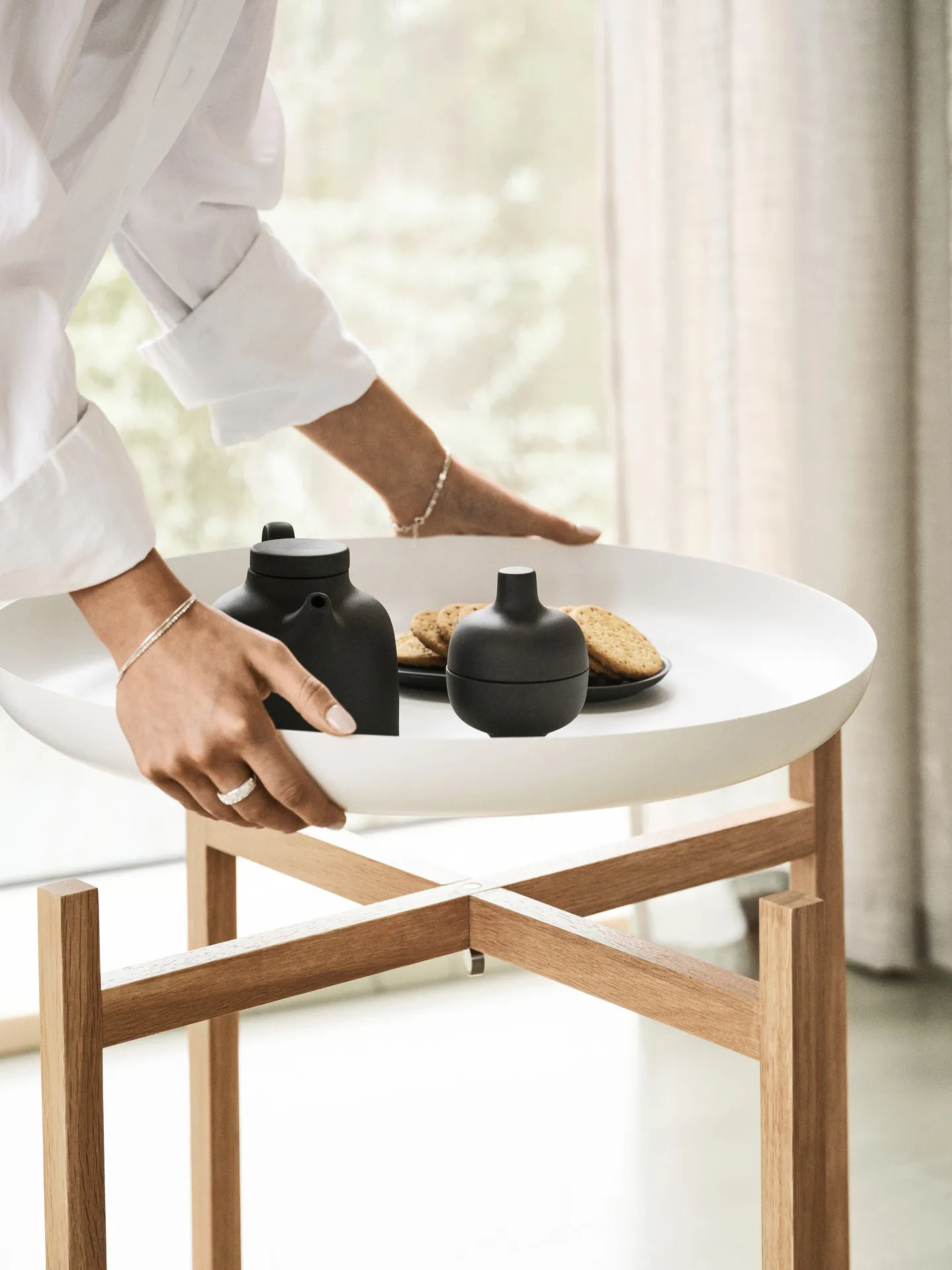 Tables d'appoint Tablo Table Set, High white Design House Stockholm