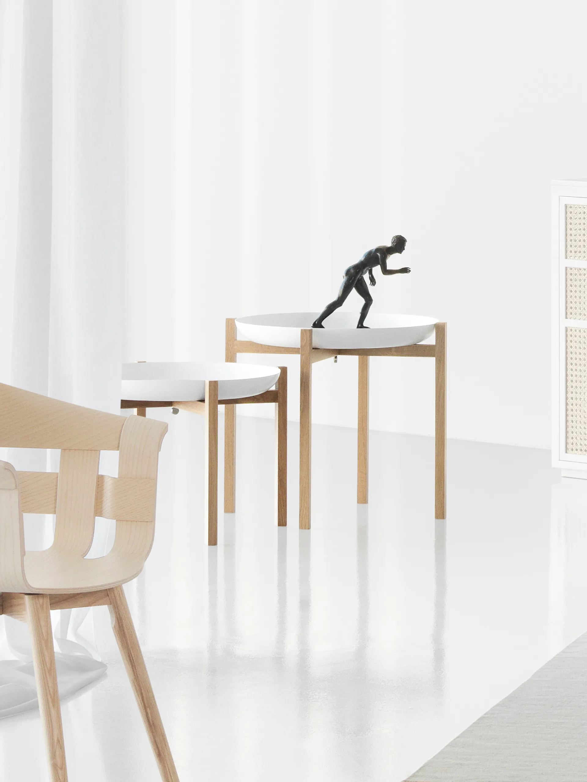 Tables d'appoint Tablo Table Set, Low white Design House Stockholm