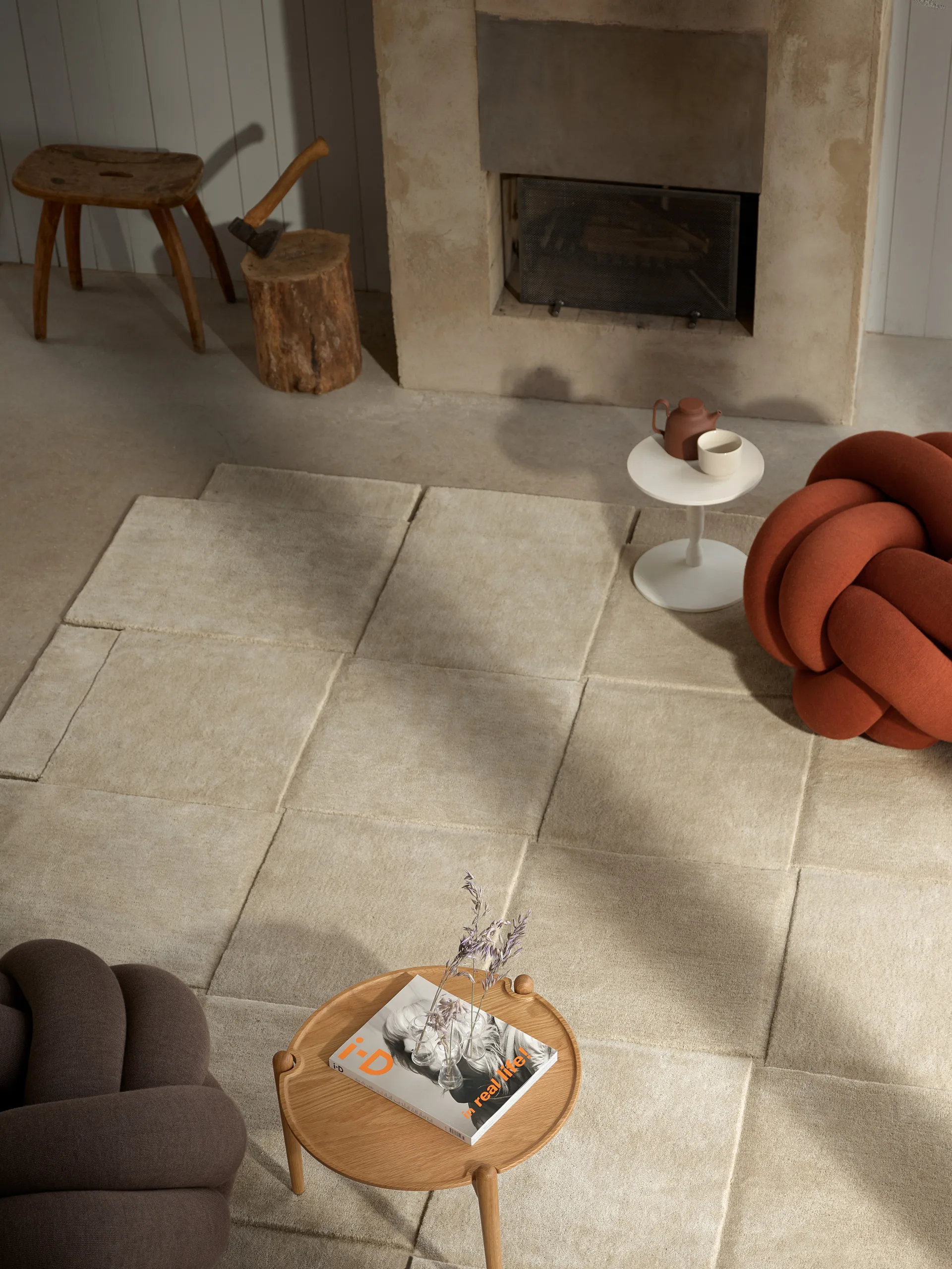 Tapis Basket beige, 245x245 cm Design House Stockholm