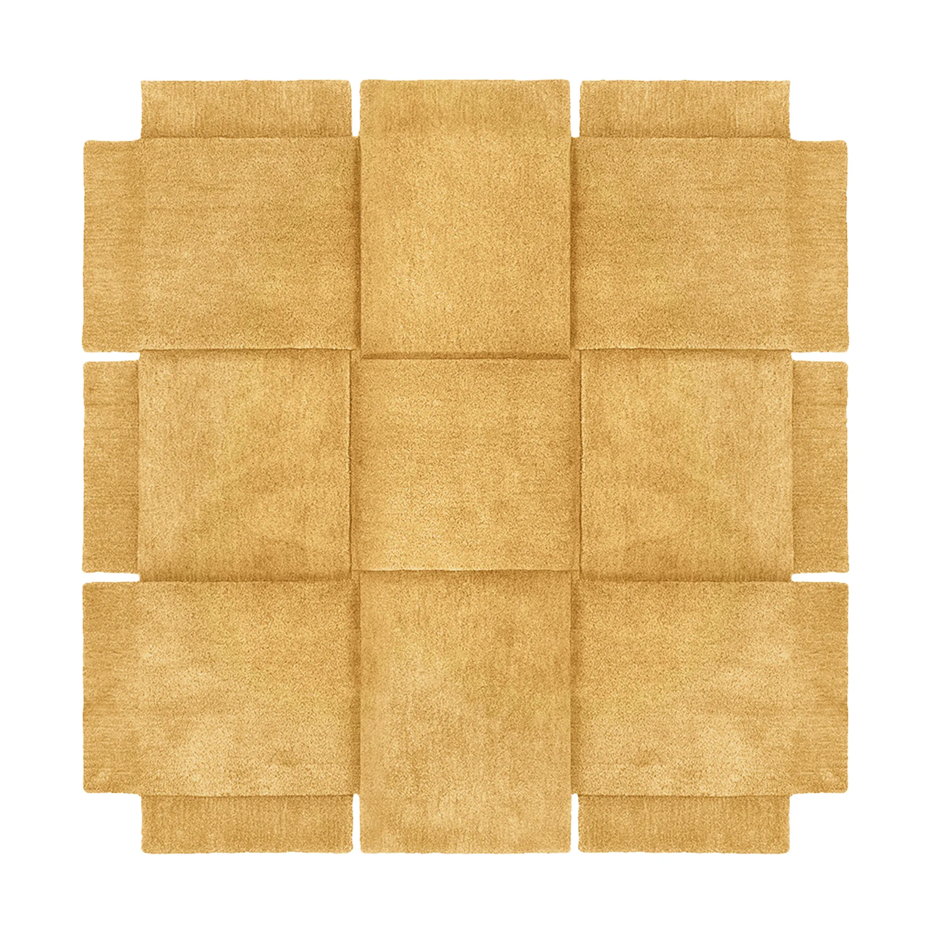 Tapis Basket ocre jaune, 180x180 cm Design House Stockholm