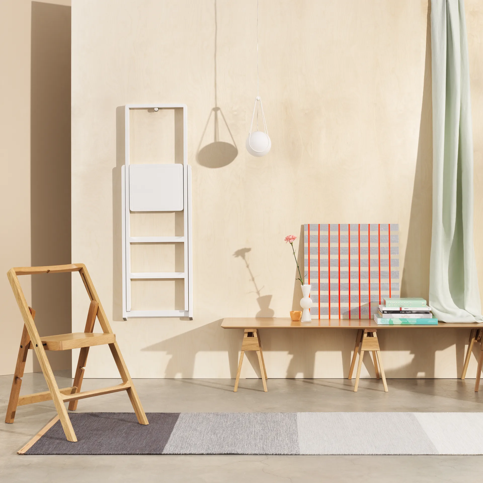 Tapis Fields 80x250 cm, Bleu-gris Design House Stockholm