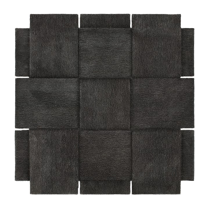 Tapis gris foncé Basket - 180x180 cm - Design House Stockholm