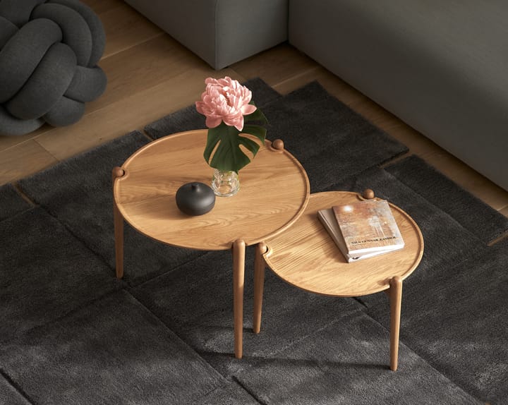 Tapis gris foncé Basket, 180x180 cm Design House Stockholm