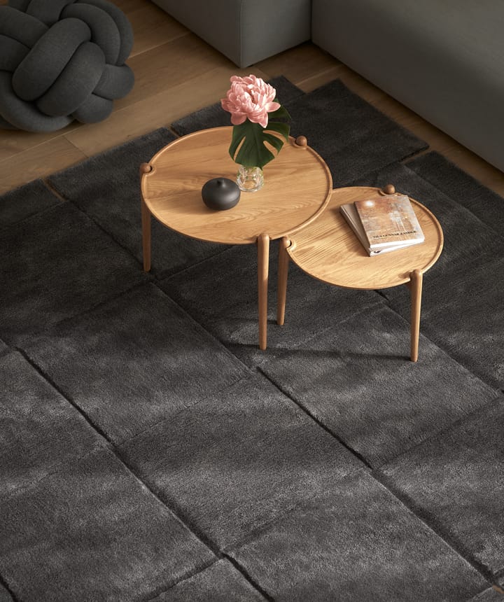 Tapis gris foncé Basket, 245x245 cm Design House Stockholm