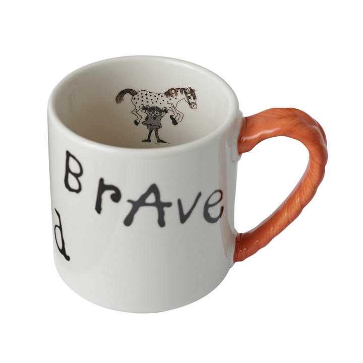 Tasse anniversaire Astrid Lindgren Fifi Brindacier 20cl, Strong Kind Brave Design House Stockholm