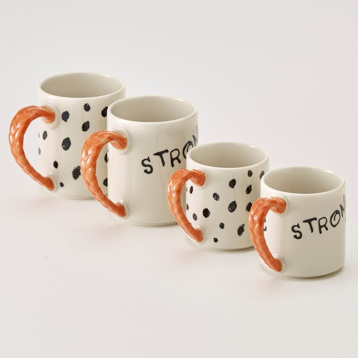 Tasse anniversaire Astrid Lindgren Fifi Brindacier 20cl, Strong Kind Brave Design House Stockholm