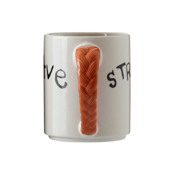 Tasse anniversaire Astrid Lindgren Fifi Brindacier 35cl, Strong Kind Brave Design House Stockholm