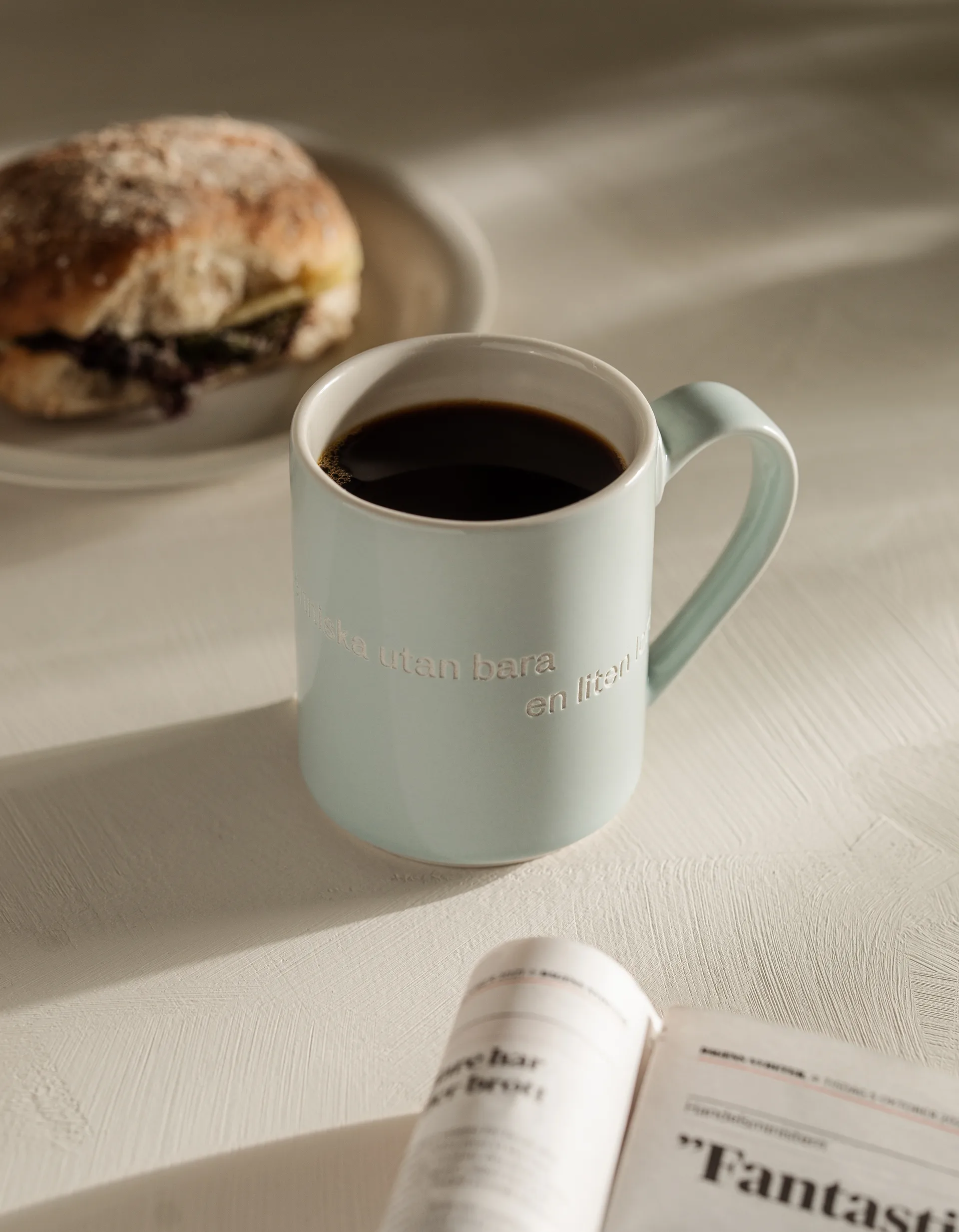 Tasse Astrid Lindgren annars är man ingen människa, Texte suédois Design House Stockholm