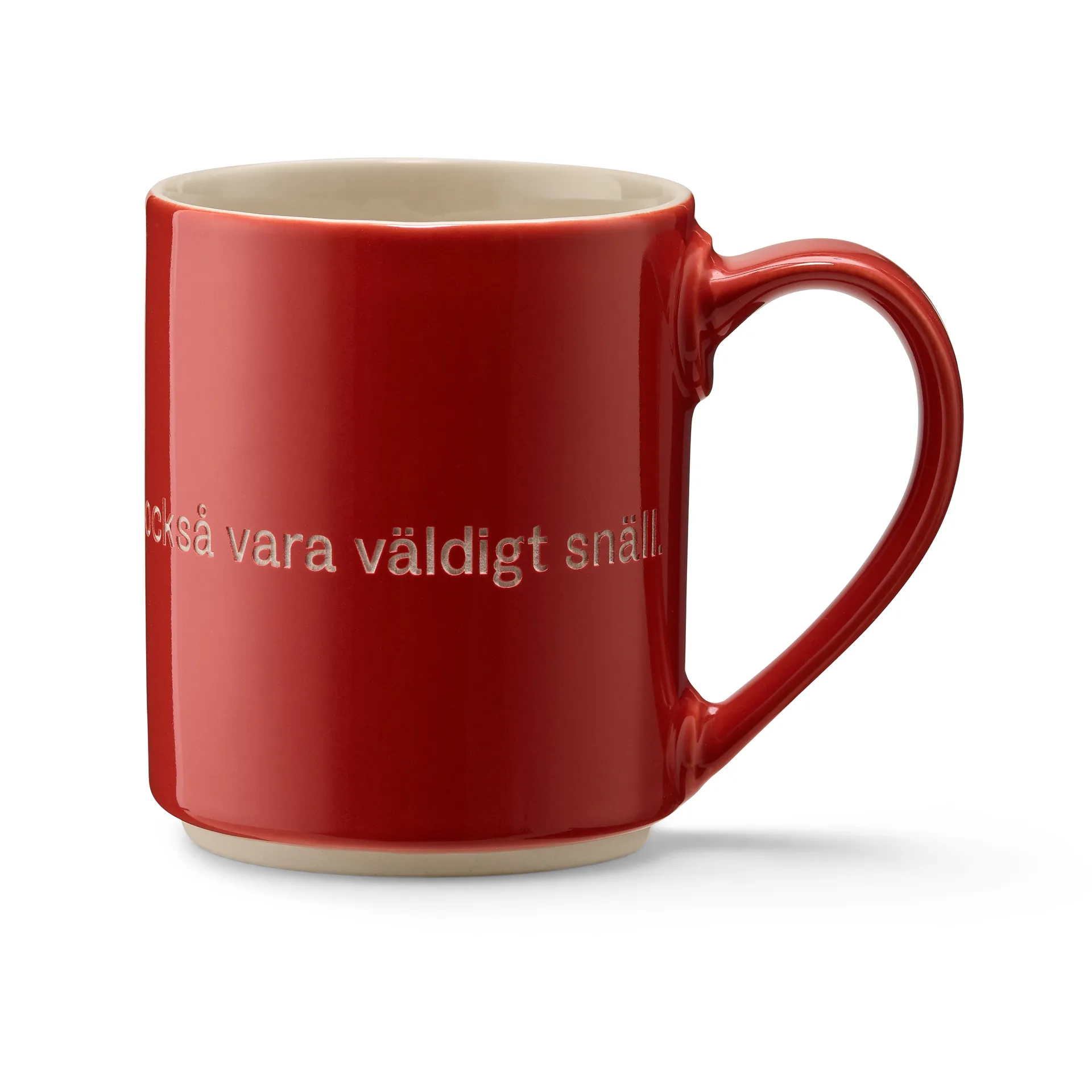 Tasse Astrid Lindgren, den som är väldigt stark, rouge-suédois Design House Stockholm
