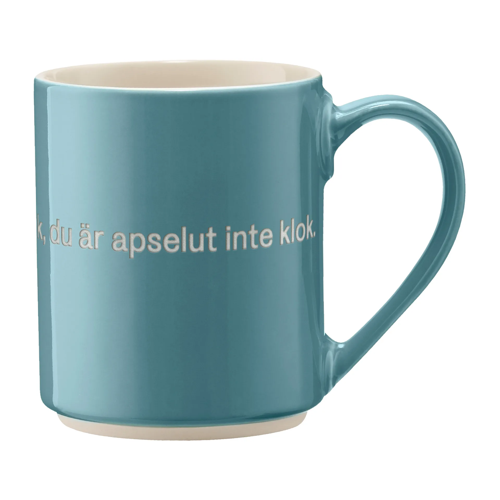 Tasse Astrid Lindgren, du är inte klok…, Texte suédois Design House Stockholm