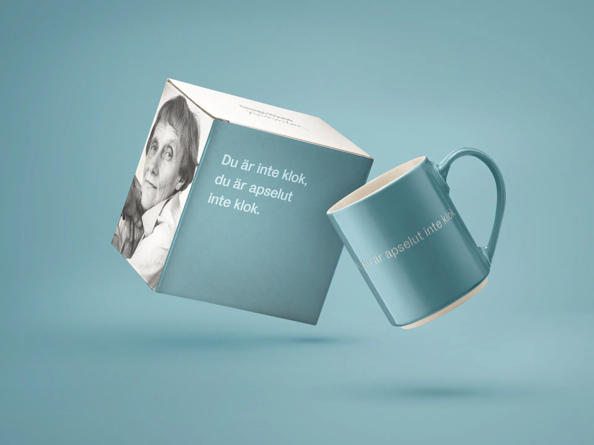 Tasse Astrid Lindgren, du är inte klok…, Texte suédois Design House Stockholm