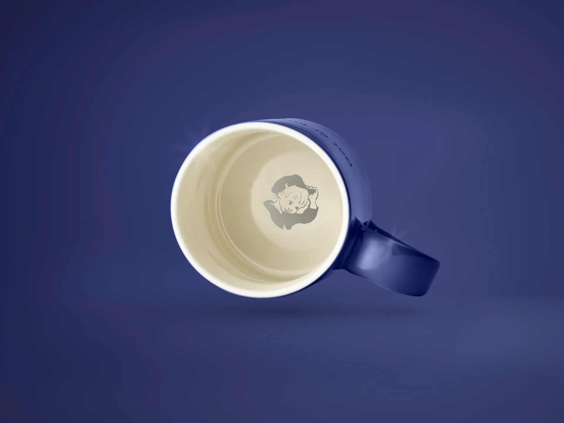 Tasse Astrid Lindgren, hyss hittar man inte på, bleu-suédois Design House Stockholm
