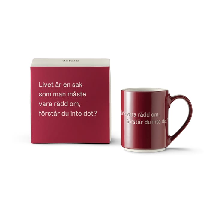 Tasse Astrid Lindgren, livet är en sak, Texte suédois Design House Stockholm