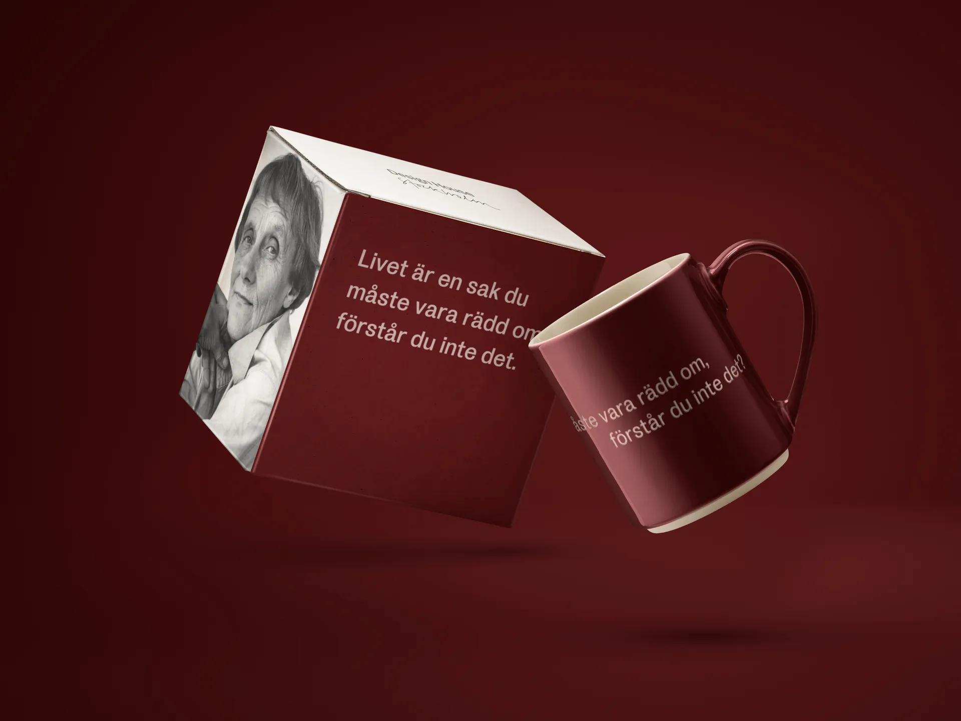 Tasse Astrid Lindgren, livet är en sak, Texte suédois Design House Stockholm