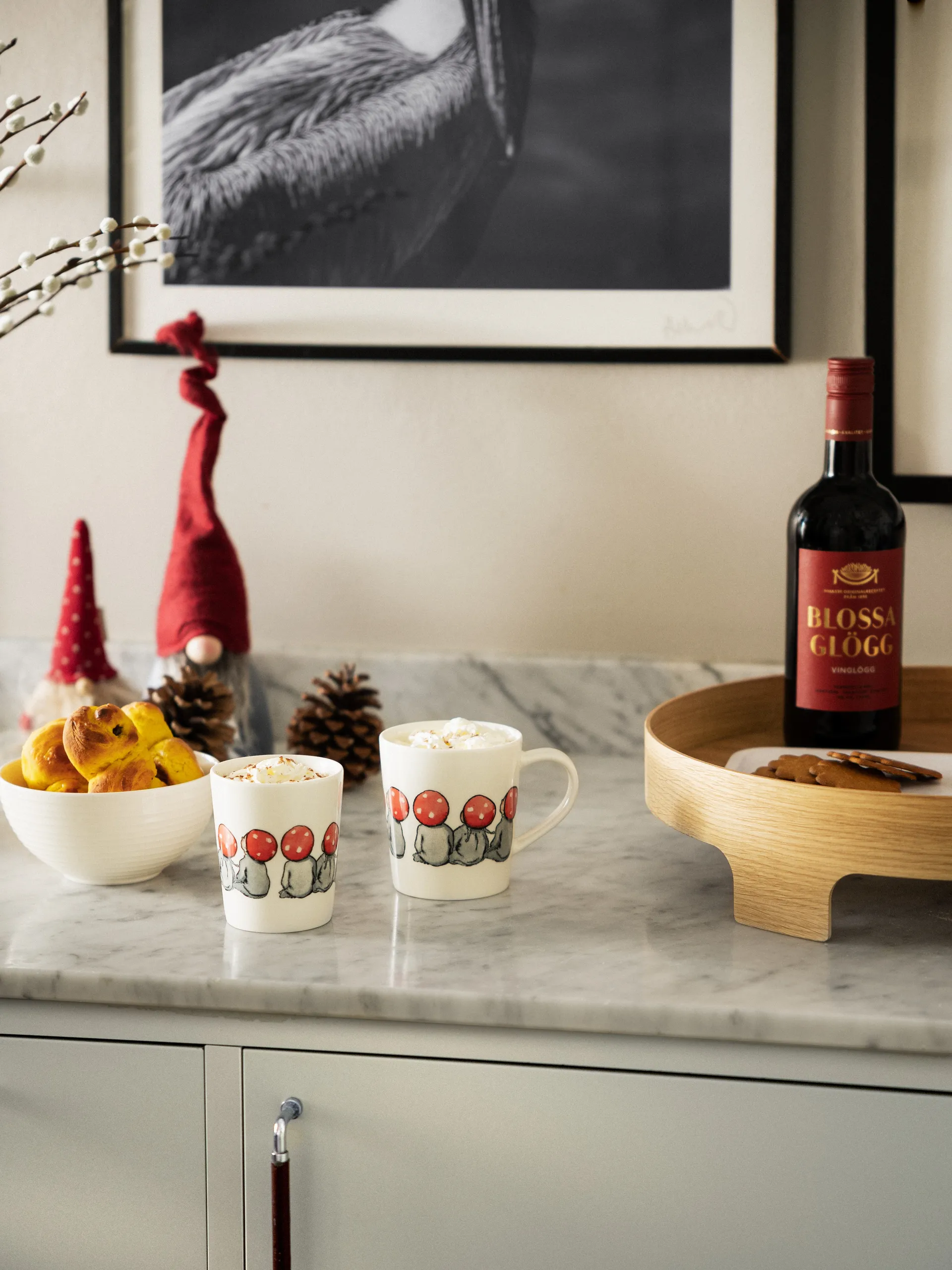 Tasse avec anse Children of the Forest 40 cl, Blanc Design House Stockholm