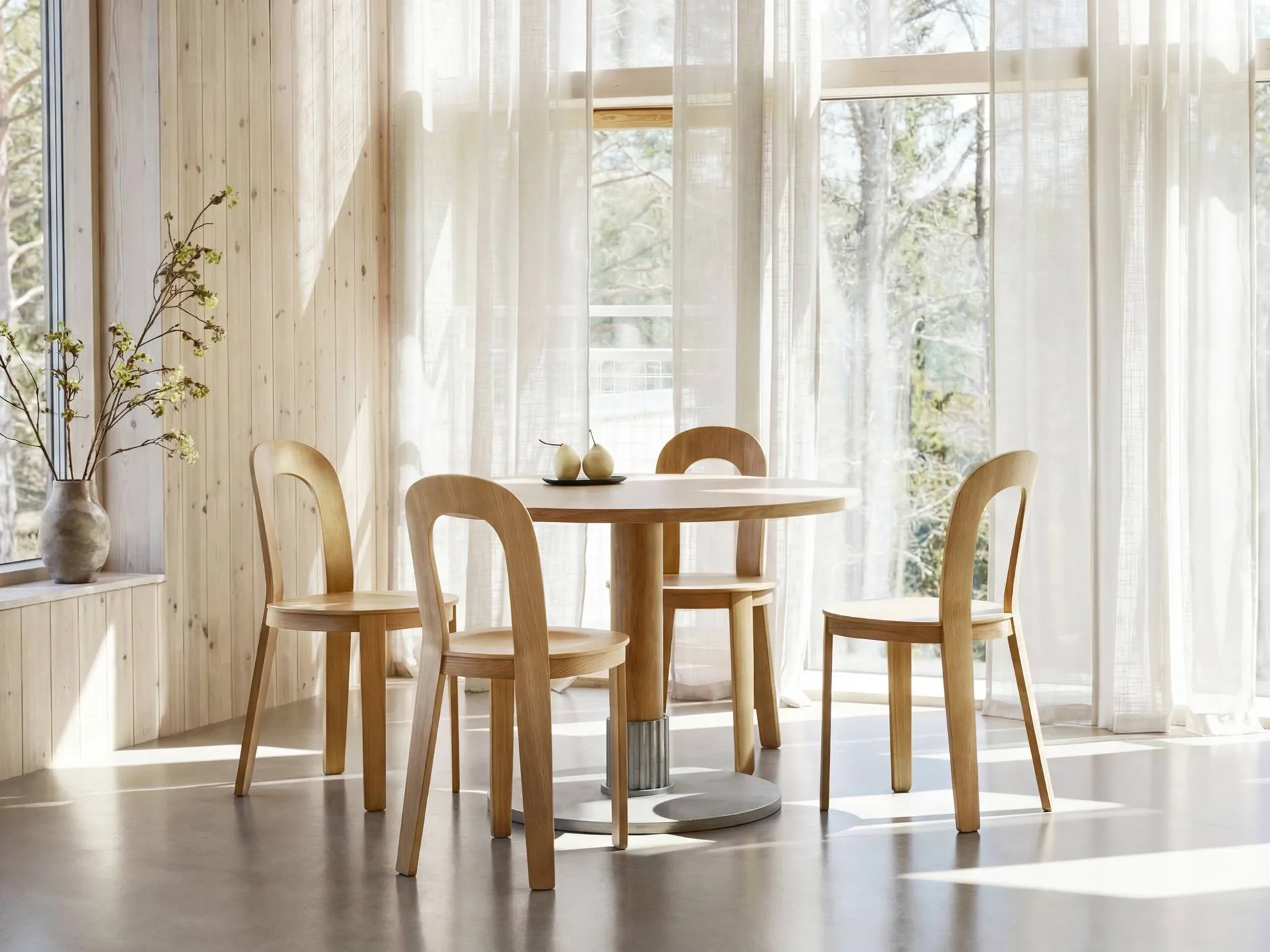 Tock Table table à manger, Chêne foncé, Ø110x76 cm Design House Stockholm