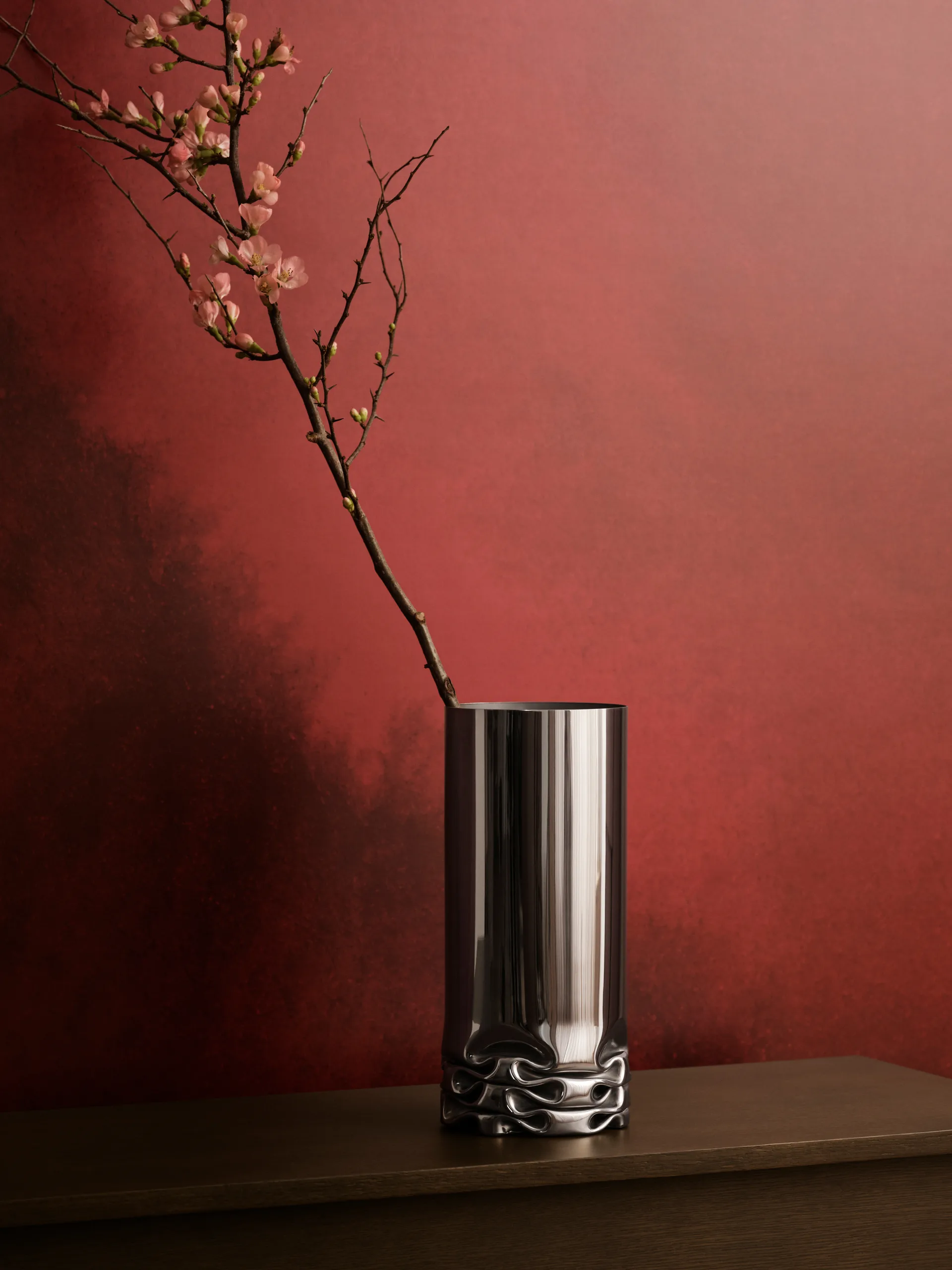 Vase Hydraulic 25 cm, Acier inoxydable, 33 cm Design House Stockholm