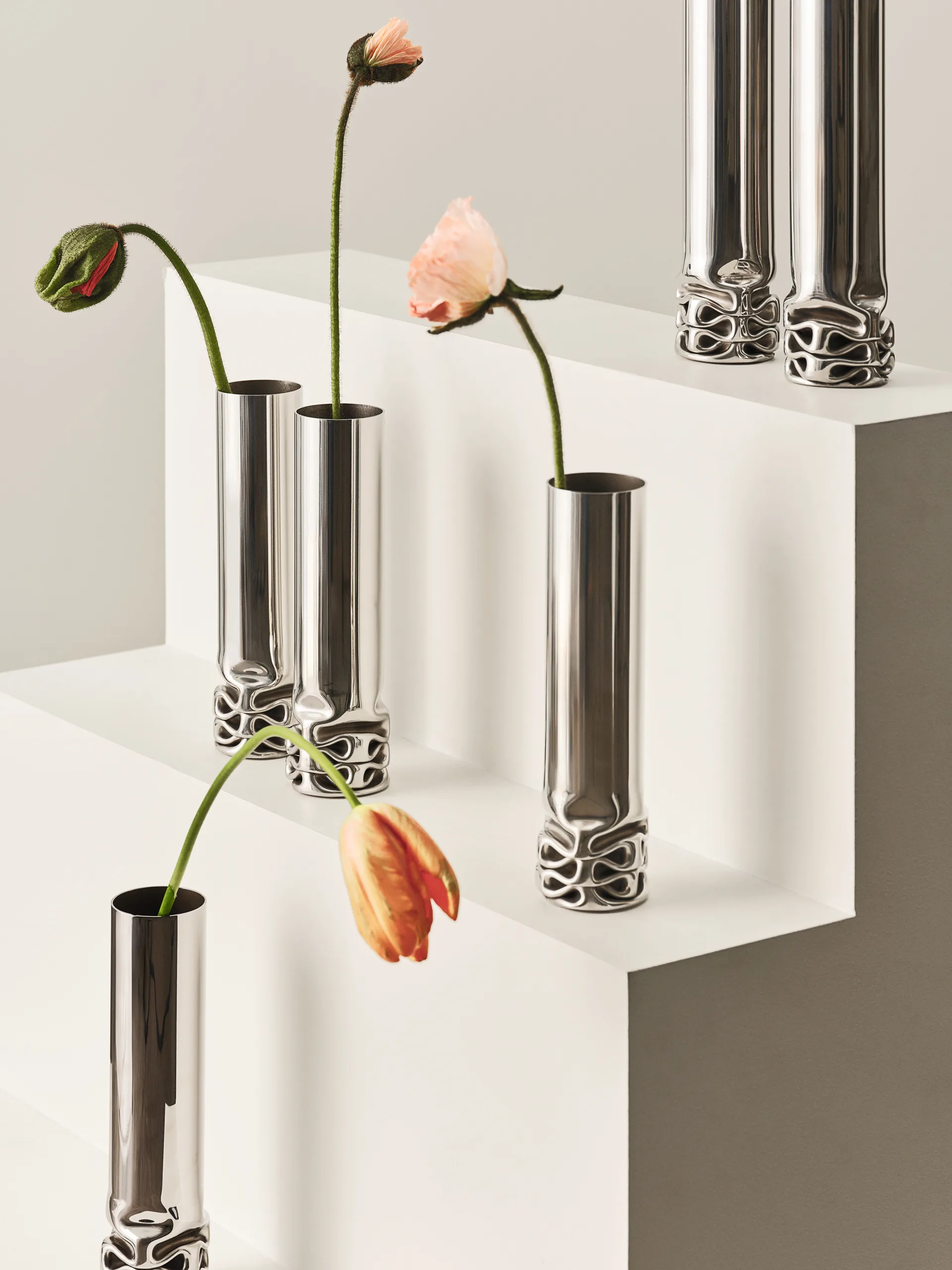 Vase Hydraulic 25 cm, Stainless steel, 25 cm Design House Stockholm