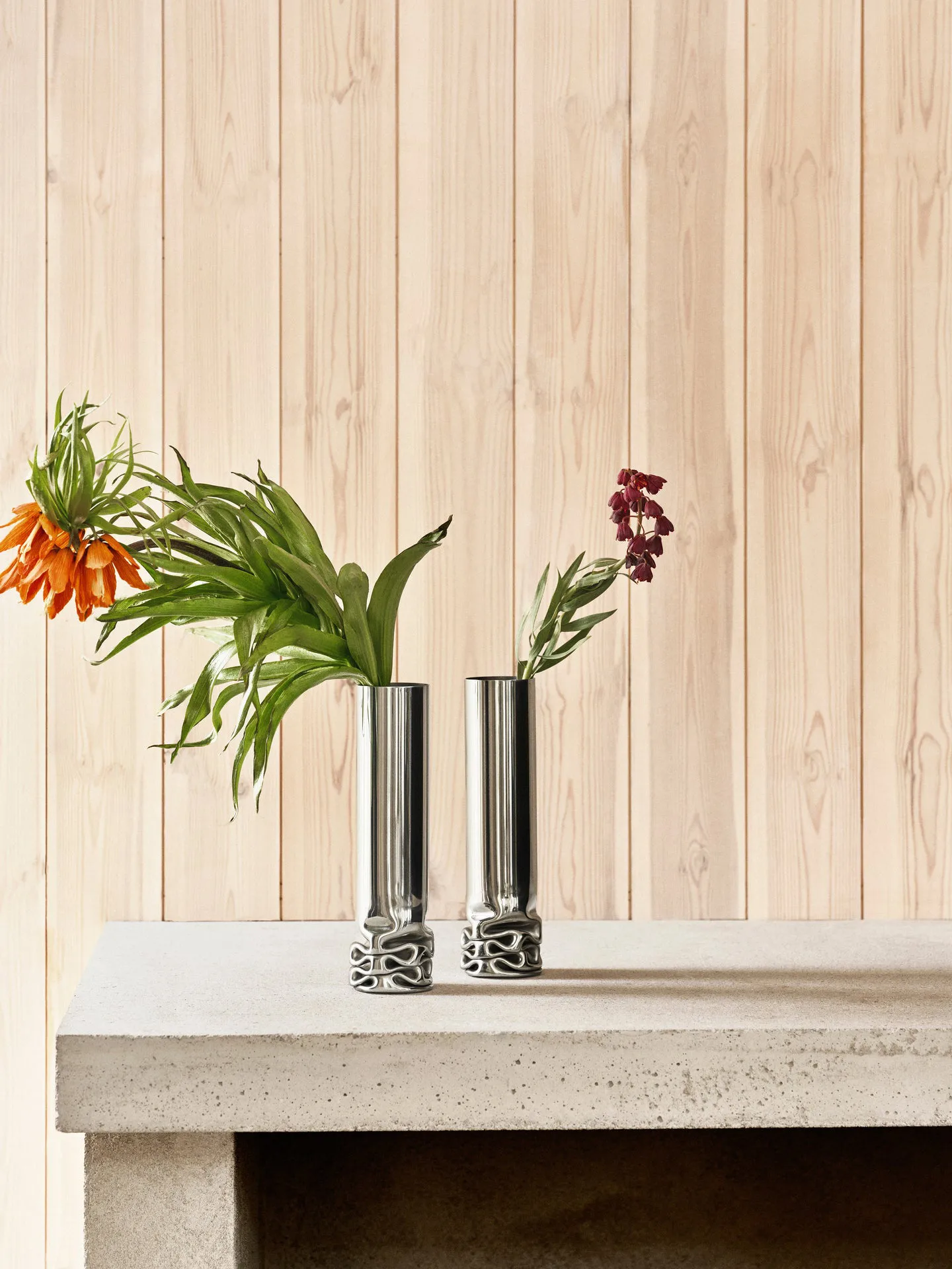 Vase Hydraulic 25 cm, Stainless Steel Design House Stockholm