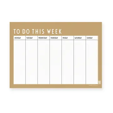 Agenda hebdomadaire Design Letters - Beige - Design Letters