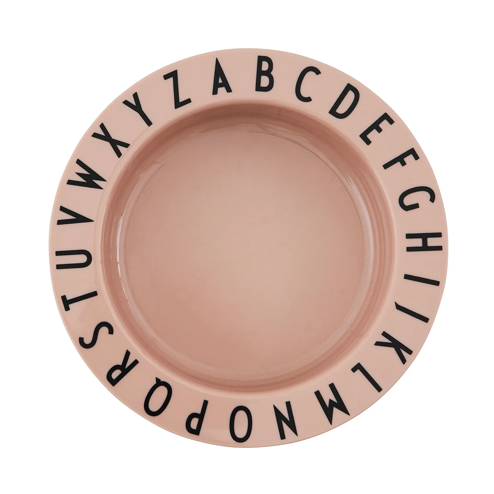 Assiette creuse Design Letters Eat&Learn, Nude Design Letters