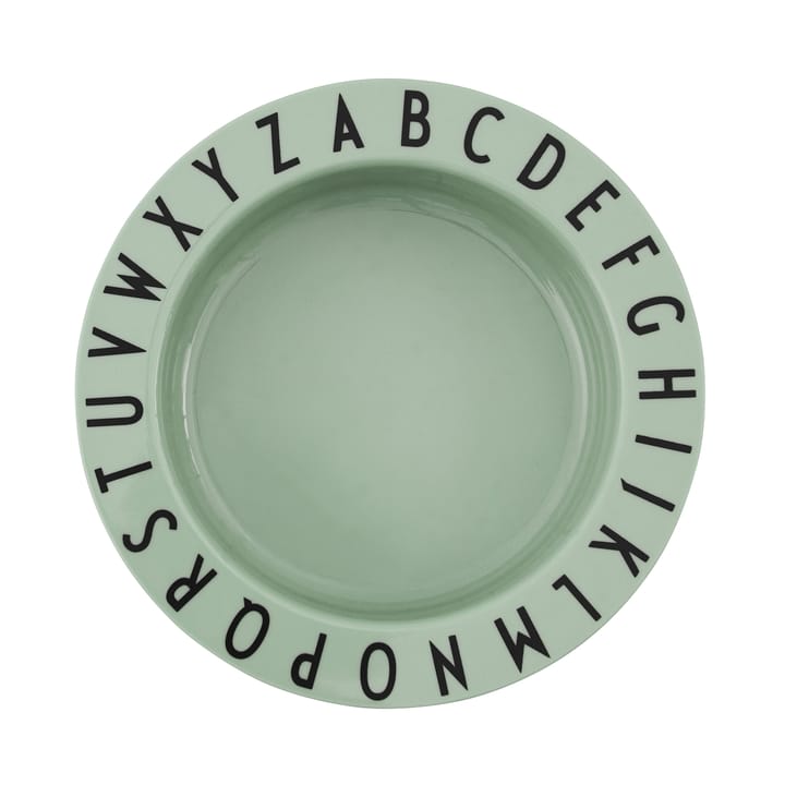 Assiette creuse Design Letters Eat&Learn - Vert - Design Letters